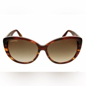 DSQUARED2 Havana Cat Eye Tortoise Shell Sunglasses NWT